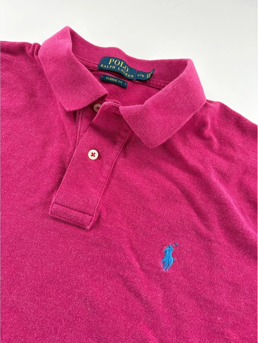 Polo Ralph Lauren Polo Men's Large Berry Pink Classic Fit Cotton